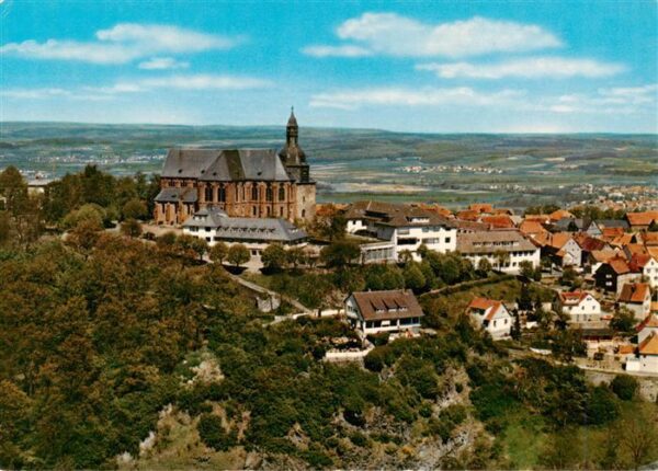 Amoeneburg Burg Cafe Fliegeraufnahme Kirche