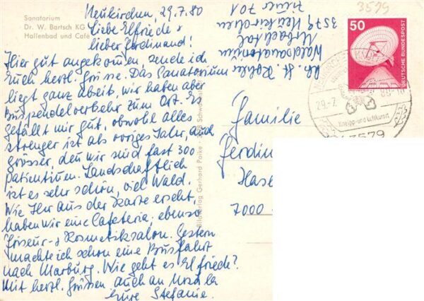 Neukirchen Knuellgebirge Waldsanatorium Urbachtal und Klinik Dr Bartsch KG Cafe – Bild 2