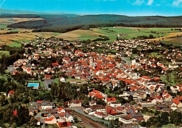 Neukirchen Knuellgebirge Fliegeraufnahme