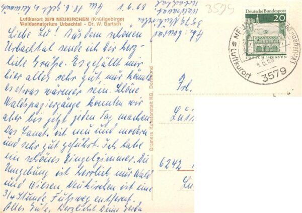 Neukirchen Knuellgebirge Waldsanatorium Urbachtal und Klinik Dr Bartsch KG – Bild 2