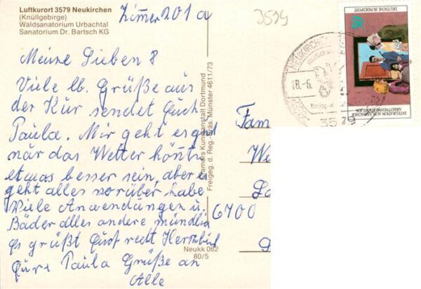 Neukirchen Knuellgebirge Waldsanatorium Urbachtal und Klinik Dr Bartsch KG Flieg – Bild 2
