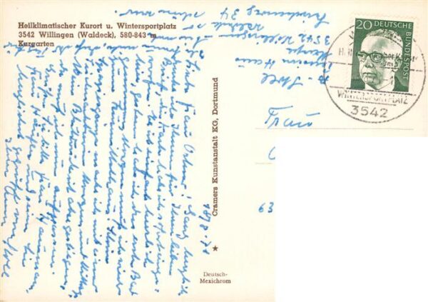 Willingen Sauerland Kurgarten Heilklimatischer Kurort – Bild 2