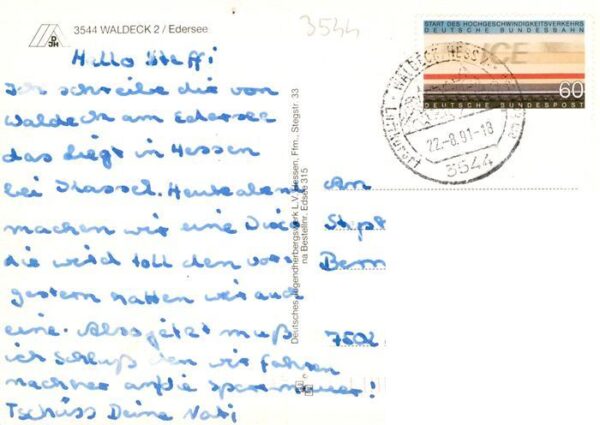 Waldeck  Edersee Jugendherberge Luftaufnahme Aufenthaltsraum Sperrmauer – Bild 2