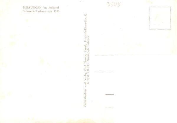 Melsungen Fulda Fachwerk-Rathaus 16. Jhdt. Altstadt – Bild 2