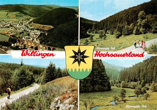 Willingen Sauerland Landschaftspanorama Viadukt Wandern