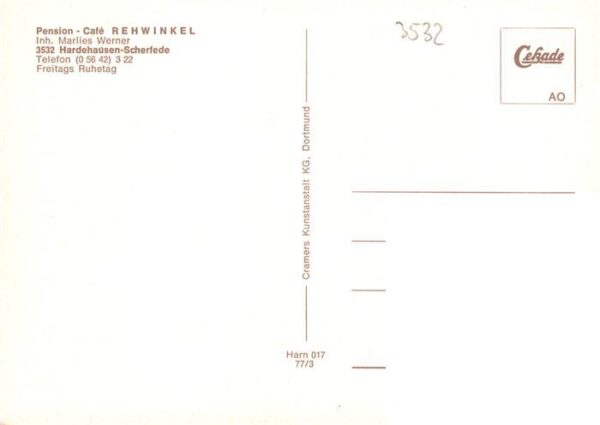 Scherfede Pension Café Rehwinkel Gastraum – Bild 2