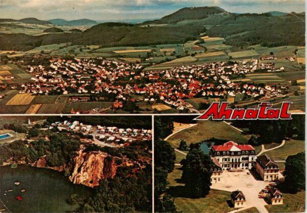 Weimar Kassel Panorama Erholungsort mit Blick auf Doernberg Naturbadesee Buehl C