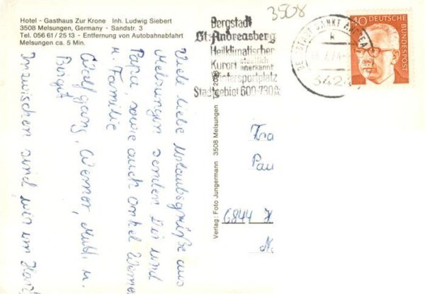 Melsungen Fulda Hotel zur Krone Restaurant Fachwerk-Rathaus Altstadt – Bild 2