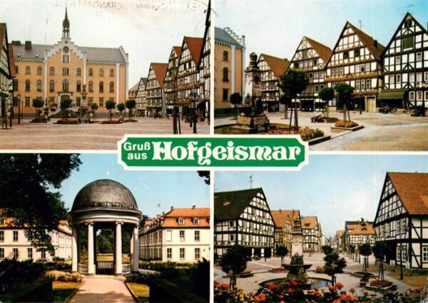 Hofgeismar Rathaus Marktplatz Teilansichten