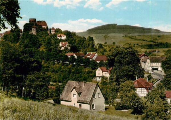 Trendelburg Diemel Deisel Hessen Panorama mit Burgblick