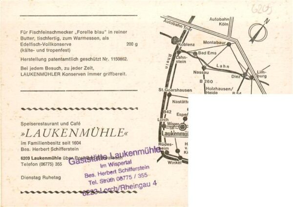 Lorch Rheingau Restaurant Cafe Laukenmuehle im Wispertal Gastraeume Terrasse
Re – Bild 2