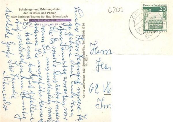 Springen Heidenrod Taunus Schulungs und Erholungsheim Springen der IG Druck und – Bild 2