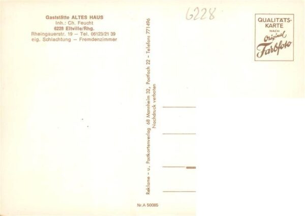 Eltville Rhein Gaststaette Altes Haus Gastraeume – Bild 2
