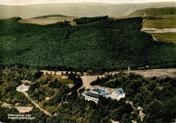 Presberg Rheingau Ruedesheim Rheingauer Alp Fliegeraufnahme