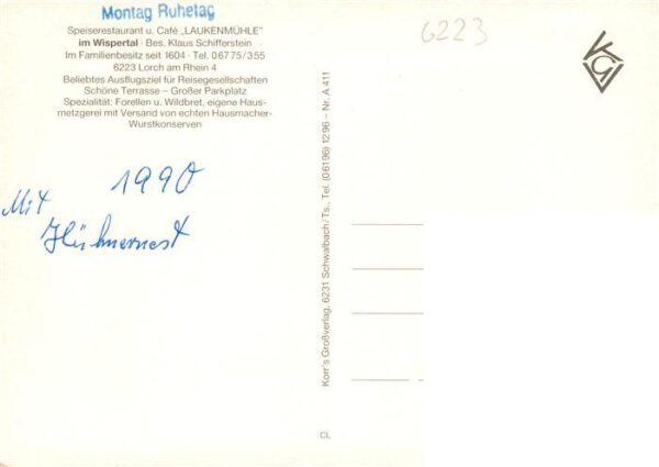 Lorch Rheingau Restaurant Cafe Laukenmuehle im Wispertal – Bild 2
