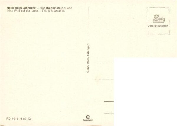 Balduinstein Lahnpartie Hotel Haus Lahnblick Gastraeume Terrasse – Bild 2
