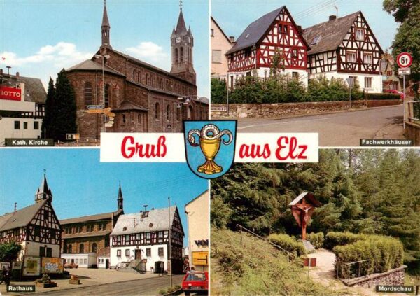 Elz Westerwald Kath Kirche Fachwerkhaeuser Rathaus Mordschau