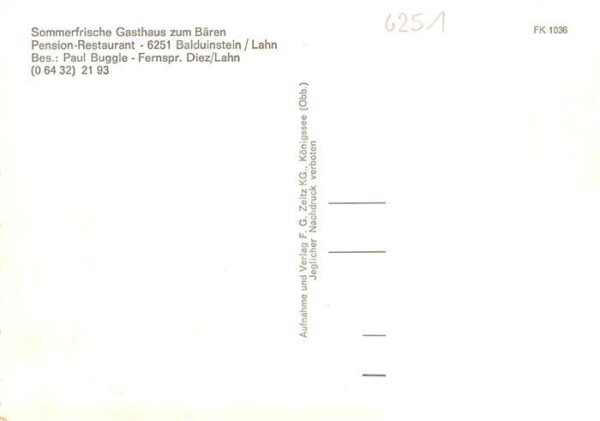 Balduinstein Gasthaus Zum Baeren Gastraeume Lahnpartie – Bild 2