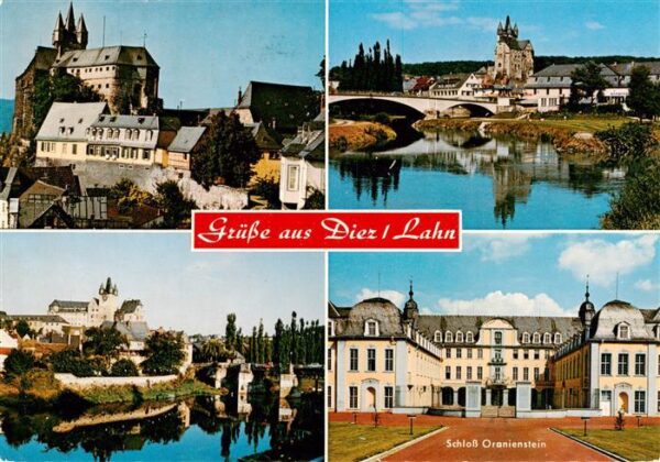 Diez Lahn Kirche Panorama Lahnpartie Schloss Oranienstein