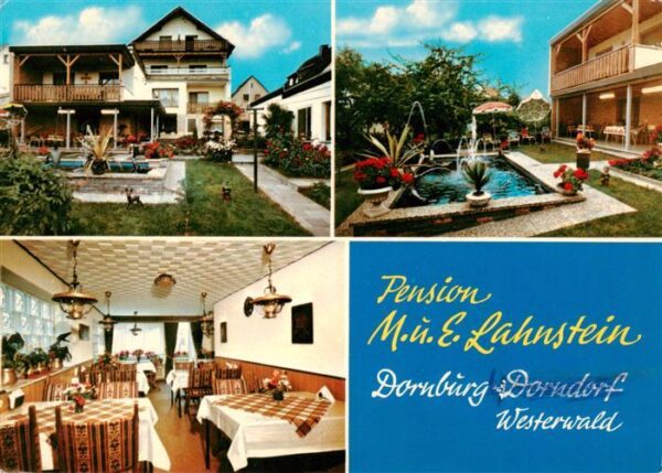Dorndorf Westerwald Pension Lahnstein Gastraum Garten