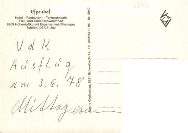 Espenschied Lorch Espenhof Hotel Restaurant Terrassencafe Hallenbad Gastraeume – Bild 2