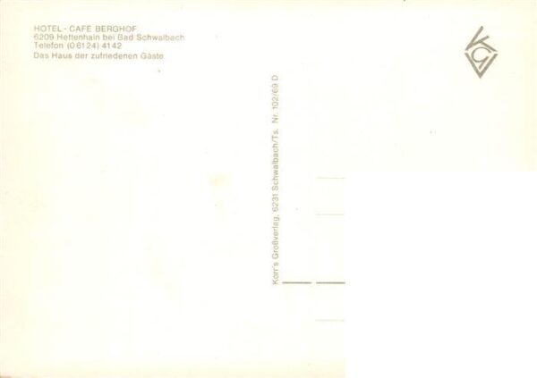Hettenhain Hotel Cafe Berghof – Bild 2