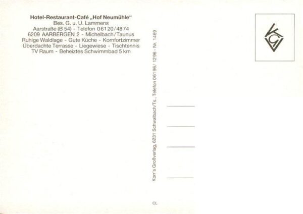 Michelbach Aarbergen Hotel Restaurant Hof Neumuehle Gastraum Zimmer Terrasse – Bild 2
