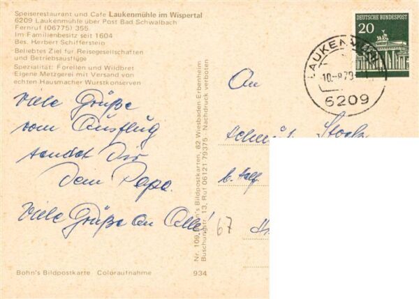 Laukenmuehle Bad Schwalbach Gaststaette Laukenmuehle im Wispertal – Bild 2