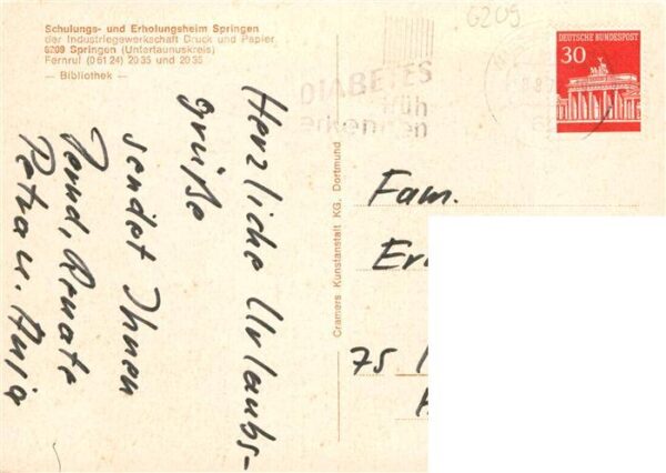 Springen Heidenrod Taunus Schulungs und Erholungsheim Springen der IG Druck und – Bild 2