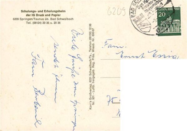 Springen Heidenrod Taunus Schulungs und Erholungsheim Springen der IG Druck und – Bild 2