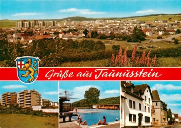 Hahn Taunus Panorama Wohnblocks Freibad Gasthaus