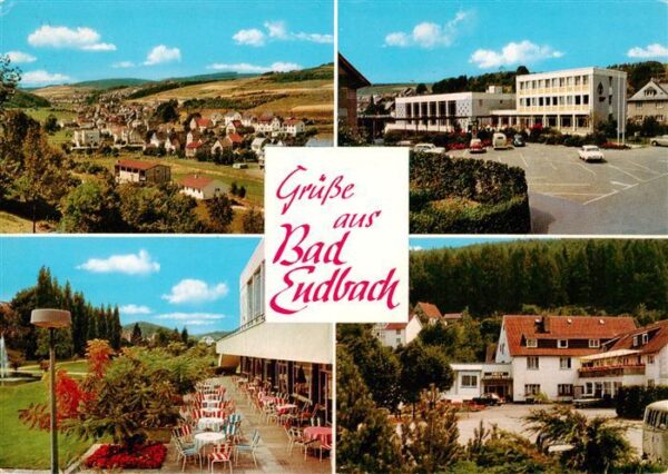 Bad Endbach Teilansichten Luftkurort Kurhotel Terrasse