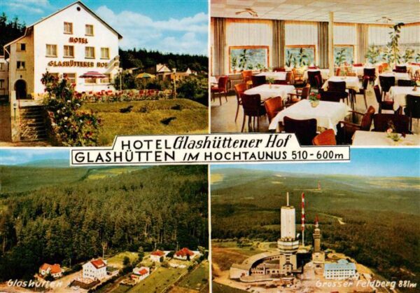 Glashuetten  Taunus Hotel Glashuettener Hof Gastraum Fliegeraufnahmen mit Gr Fel