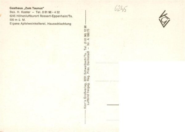 Eppenhain Fliegeraufnahme mit Gasthaus Zum Taunus – Bild 2