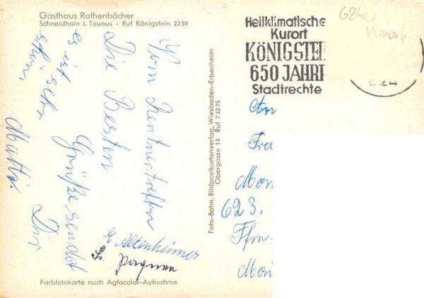 Schneidhain Koenigstein Taunus Gasthaus Rothenbaecher Gastraum – Bild 2