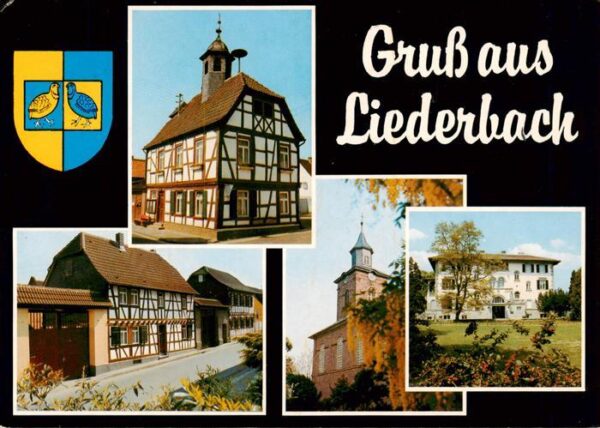 Liederbach Taunus Fachwerkhaeuser Kirche Villa