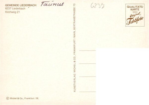 Liederbach Taunus Fachwerkhaeuser Kirche Villa – Bild 2