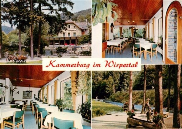 Ruedesheim am Rhein Kammerburg im Wispertal Gastraeume Park