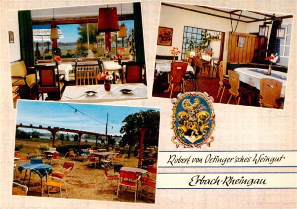 Erbach Rheingau Robert von Oetingersches Weingut Gatraeume Freiterrasse