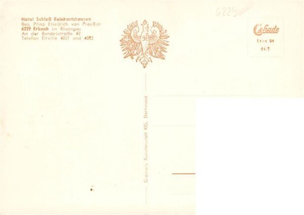 Erbach Rheingau Hotel Schloss Reinhartshausen – Bild 2