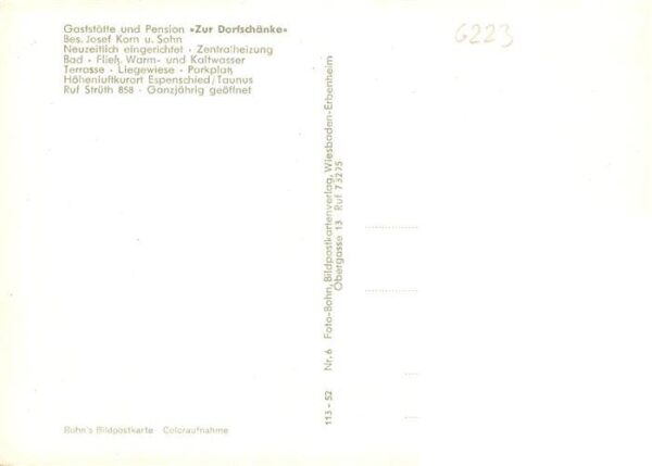 Espenschied Lorch Gaststaette Zur Dorfschaenke – Bild 2