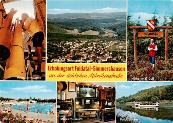 Simmershausen Fuldatal Volkssternwarte Panorama Hans im Glueck Wald und Mineralb