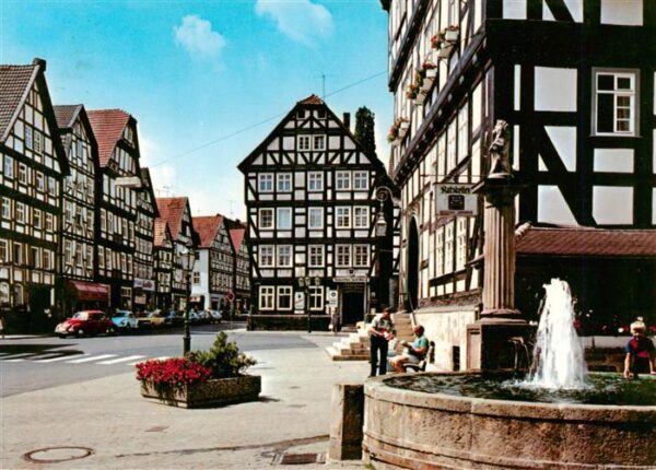 Melsungen Fulda Am Rathaus Brunnen