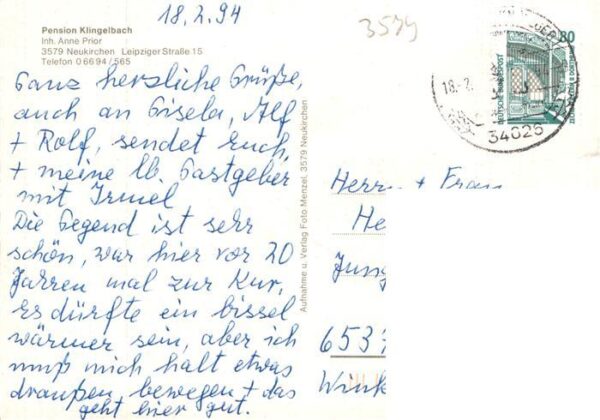 Neukirchen Knuellgebirge Pension Klingelbach Schwanenteich – Bild 2