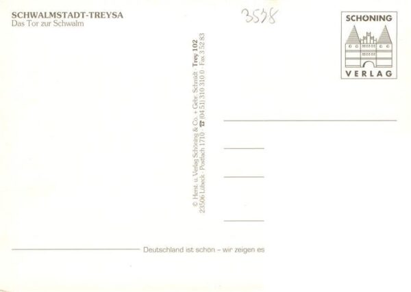 Treysa Panorama Steingasse Schwalmer Tracht Rathaus – Bild 2