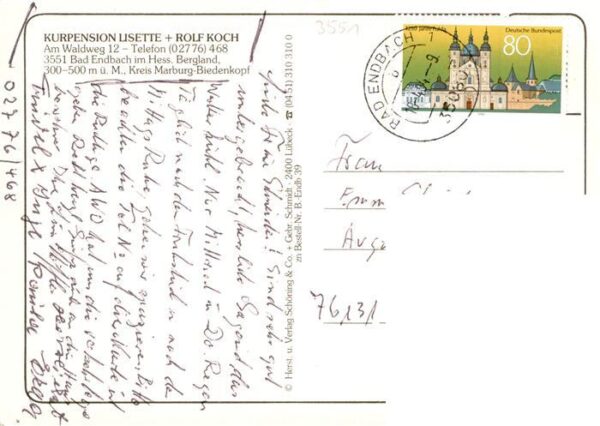 Bad Endbach Kurpension Lisette und Rolf Koch – Bild 2