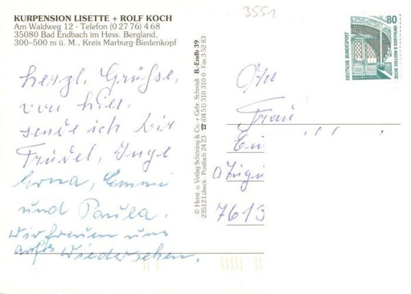 Bad Endbach Kurpension Lisette und Rolf Koch – Bild 2