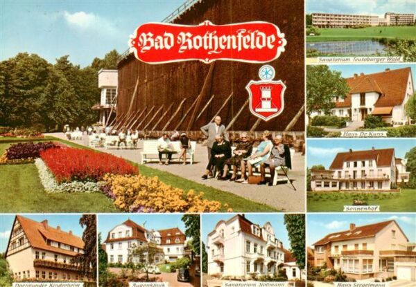 Bad Rothenfelde Gradierwerk Dortmunder Kinderheim Augenklinik Sanatorium Nollman