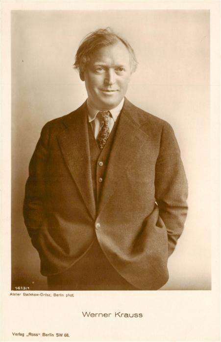 Foto Ross Nr. 1613/1 Werner Krauss