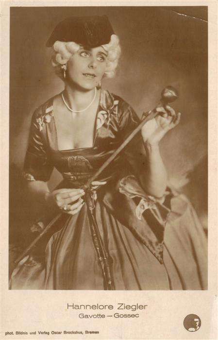 Schauspieler Hasnnelora Ziegler Gavotte-Gossec